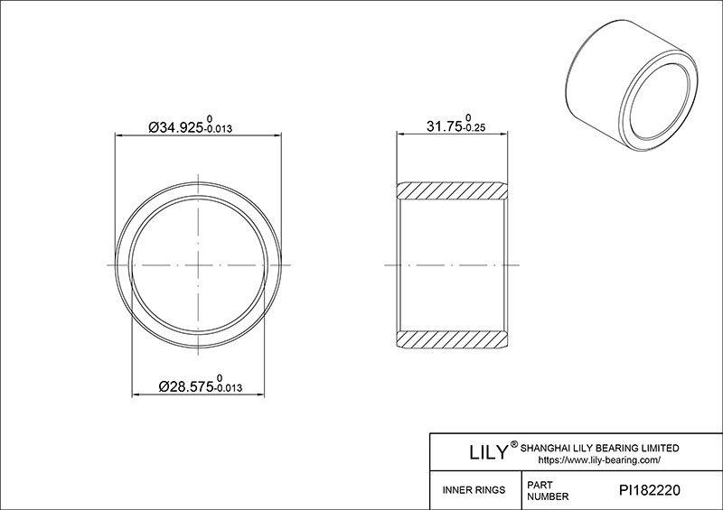 PI182220 Inner Rings cad drawing