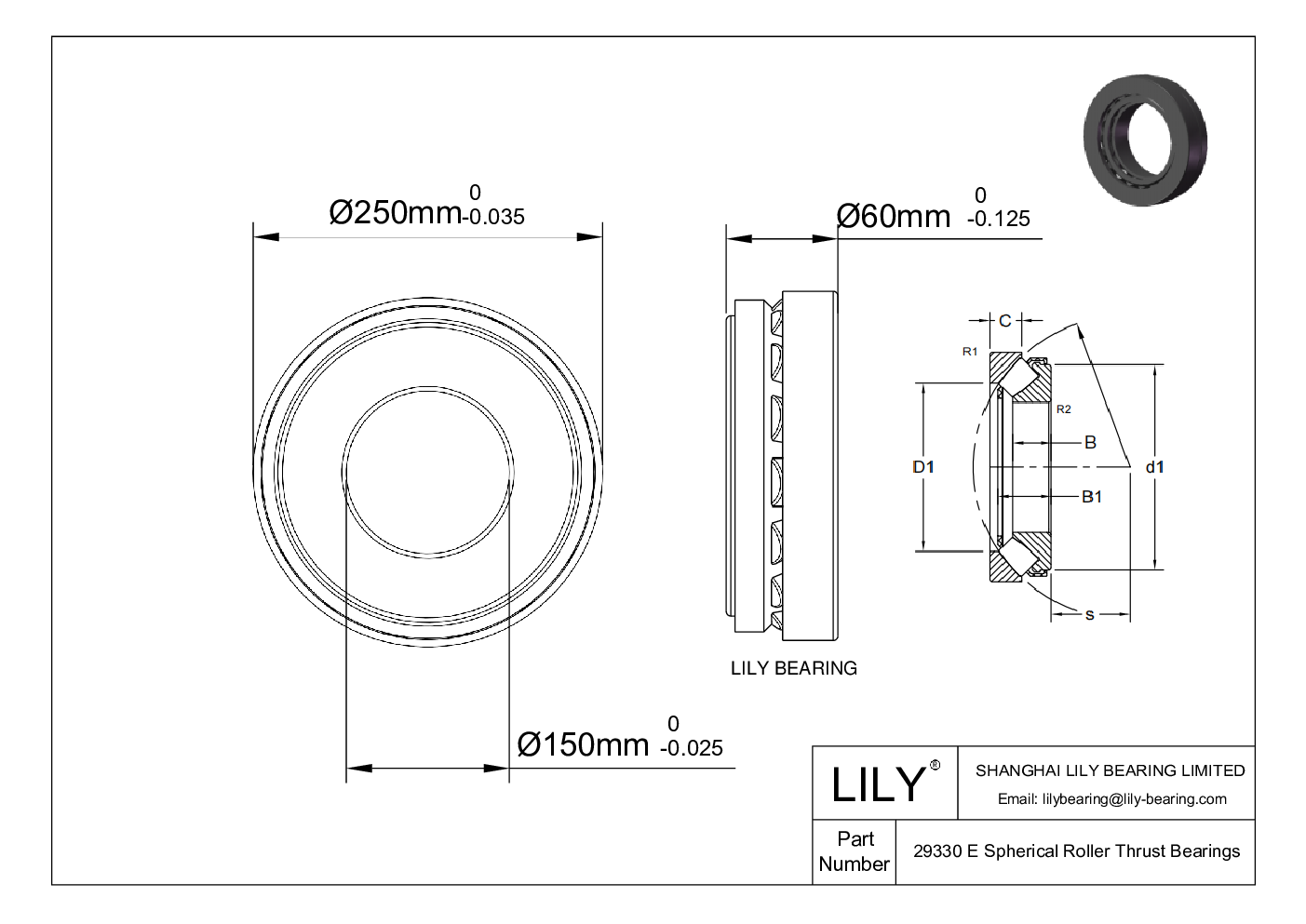 29330 E, Spherical Roller Thrust Bearings - SKF