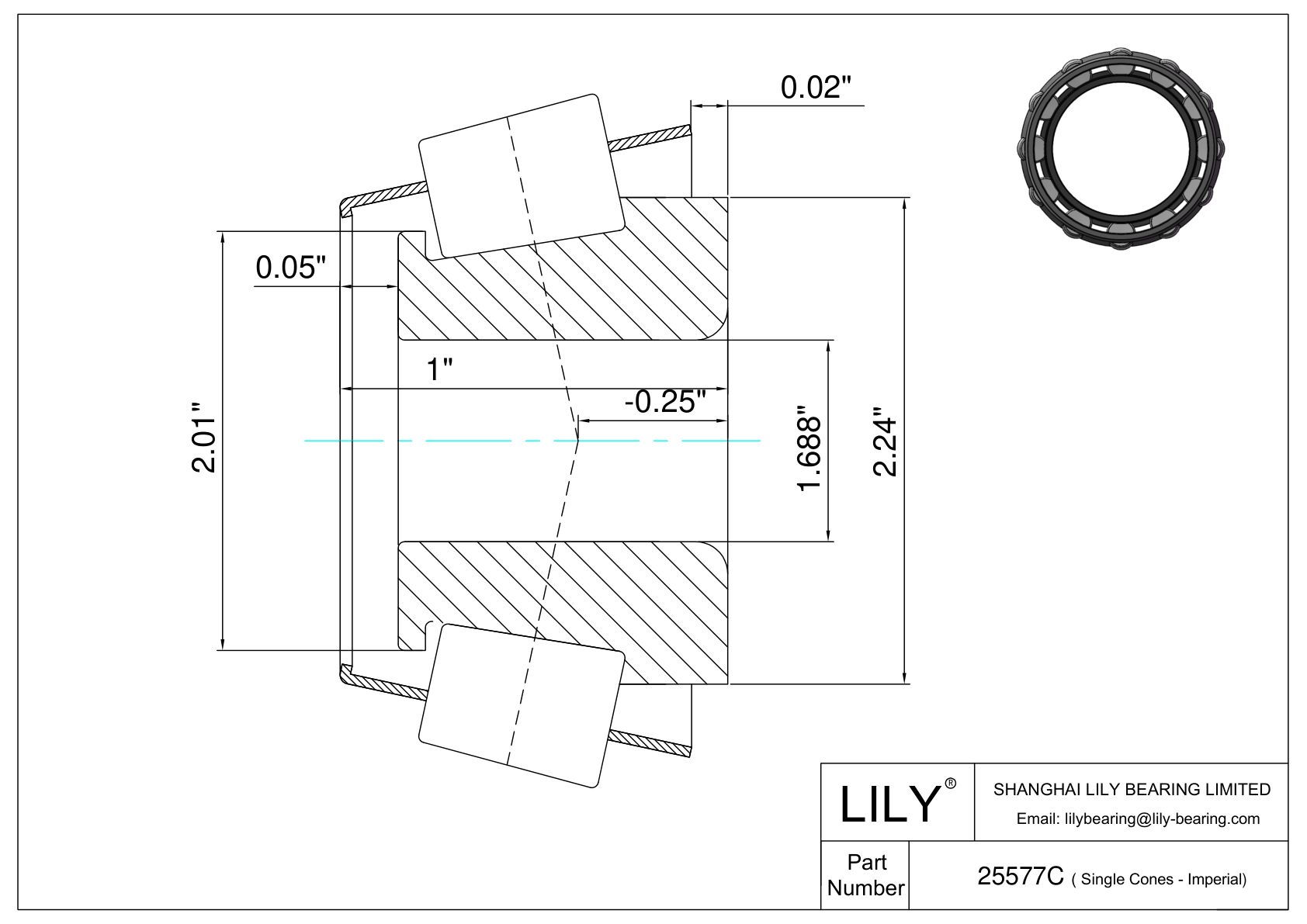 25577C 单筒（英制） cad drawing