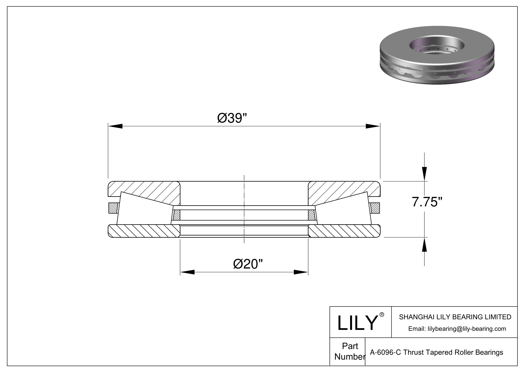 A-6096-C TTHDFL-V-Flat cad drawing