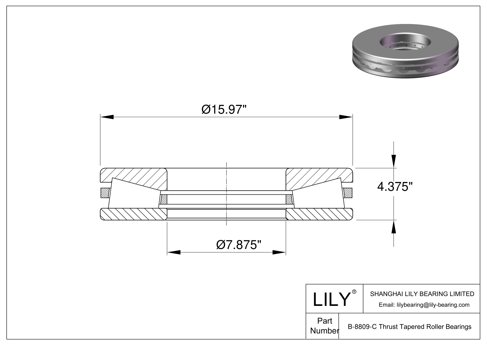 B-8809-C TTHDFL-V-Flat cad drawing