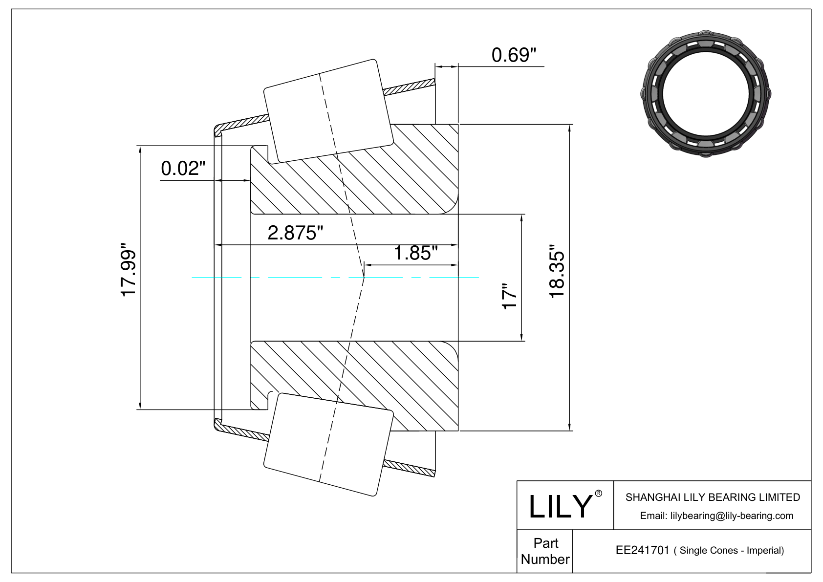 EE241701 Conos simples (Imperial) cad drawing