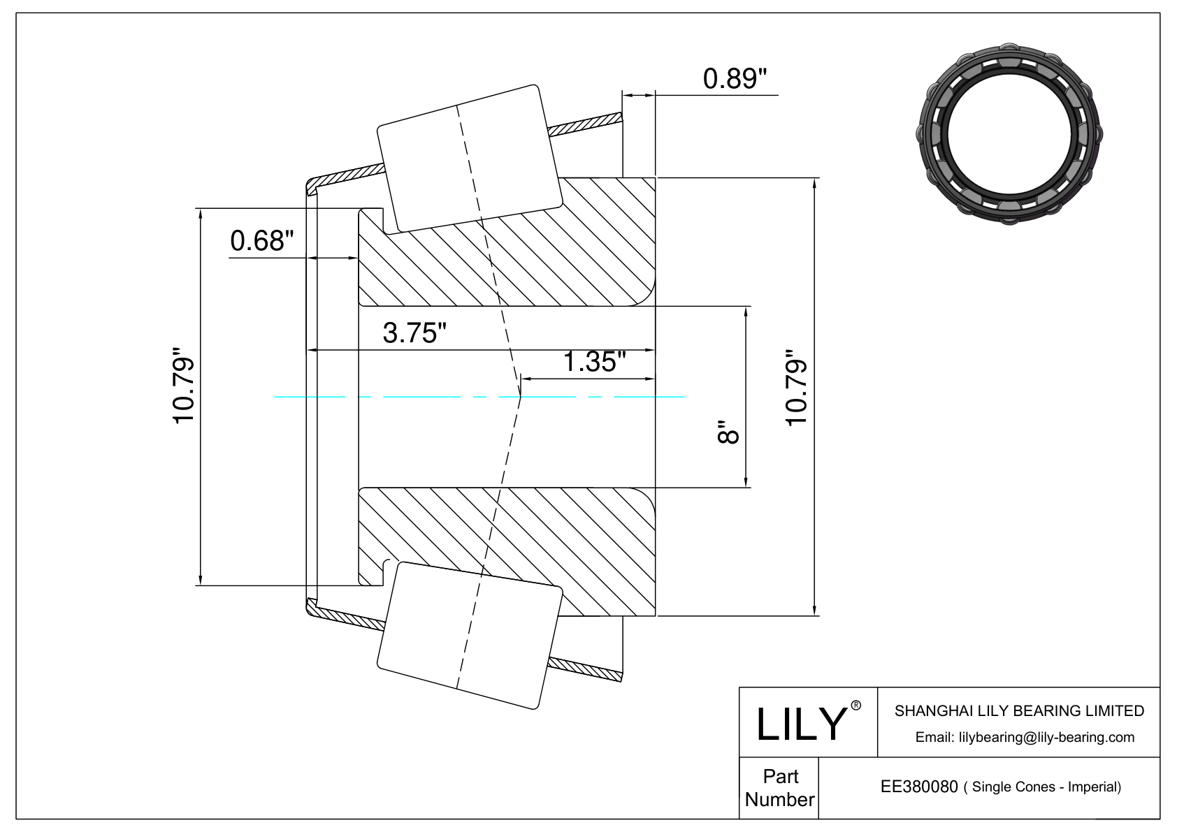 EE380080 Conos simples (Imperial) cad drawing