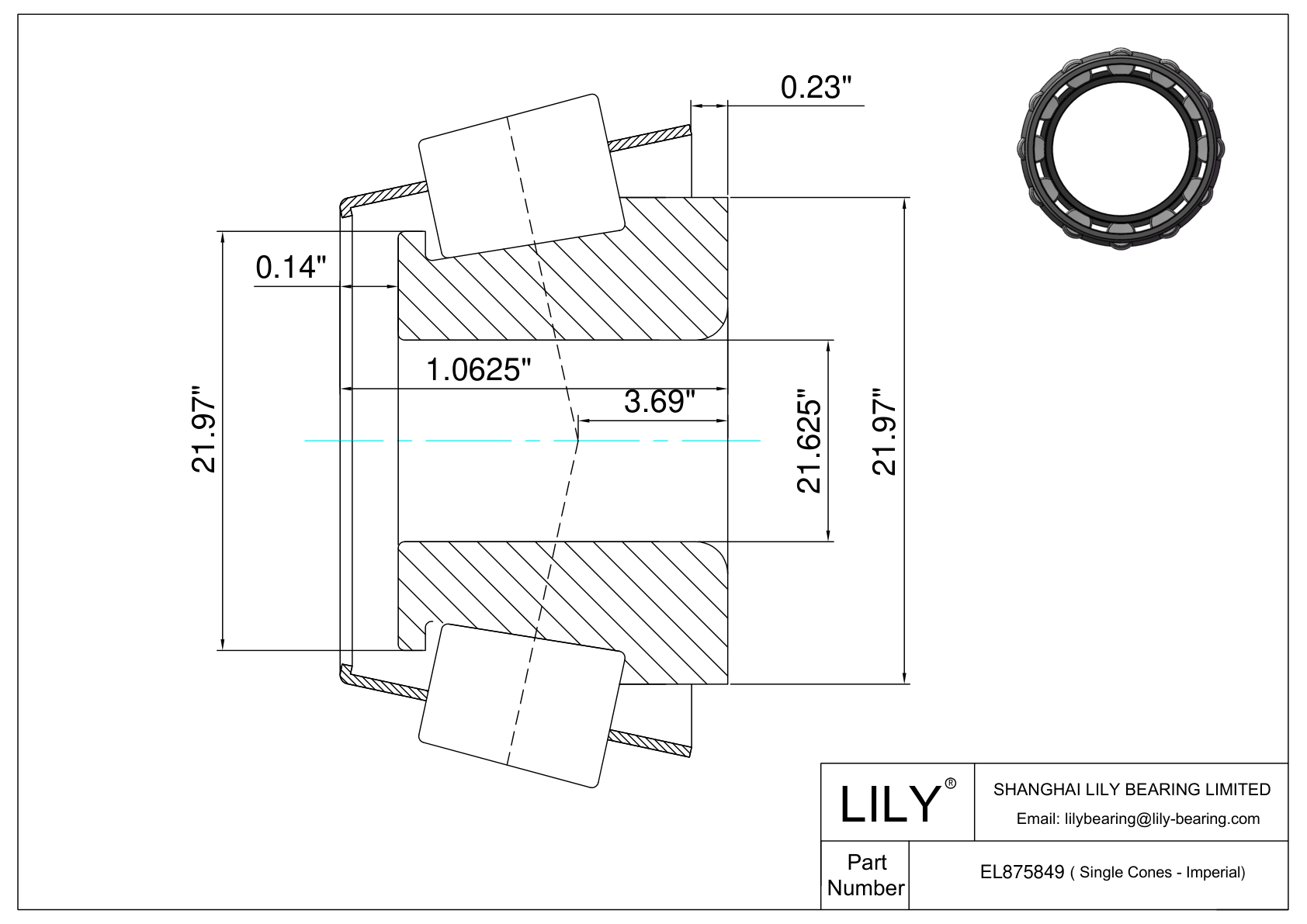 EL875849 Conos simples (Imperial) cad drawing