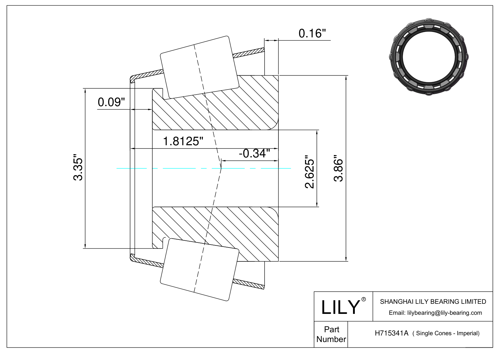 H715341A 单筒（英制） cad drawing