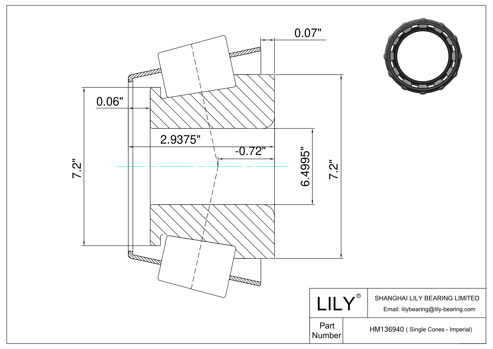 HM136940 Conos simples (Imperial) cad drawing