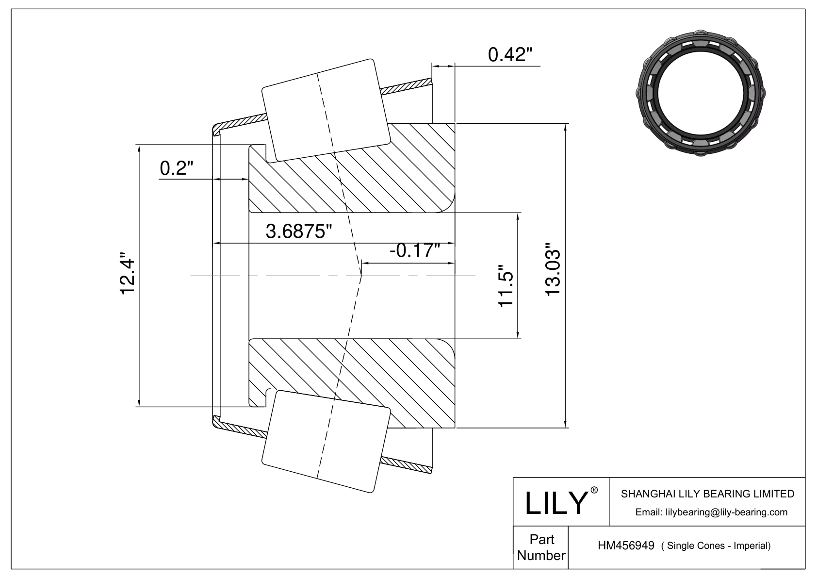 HM456949 Conos simples (Imperial) cad drawing