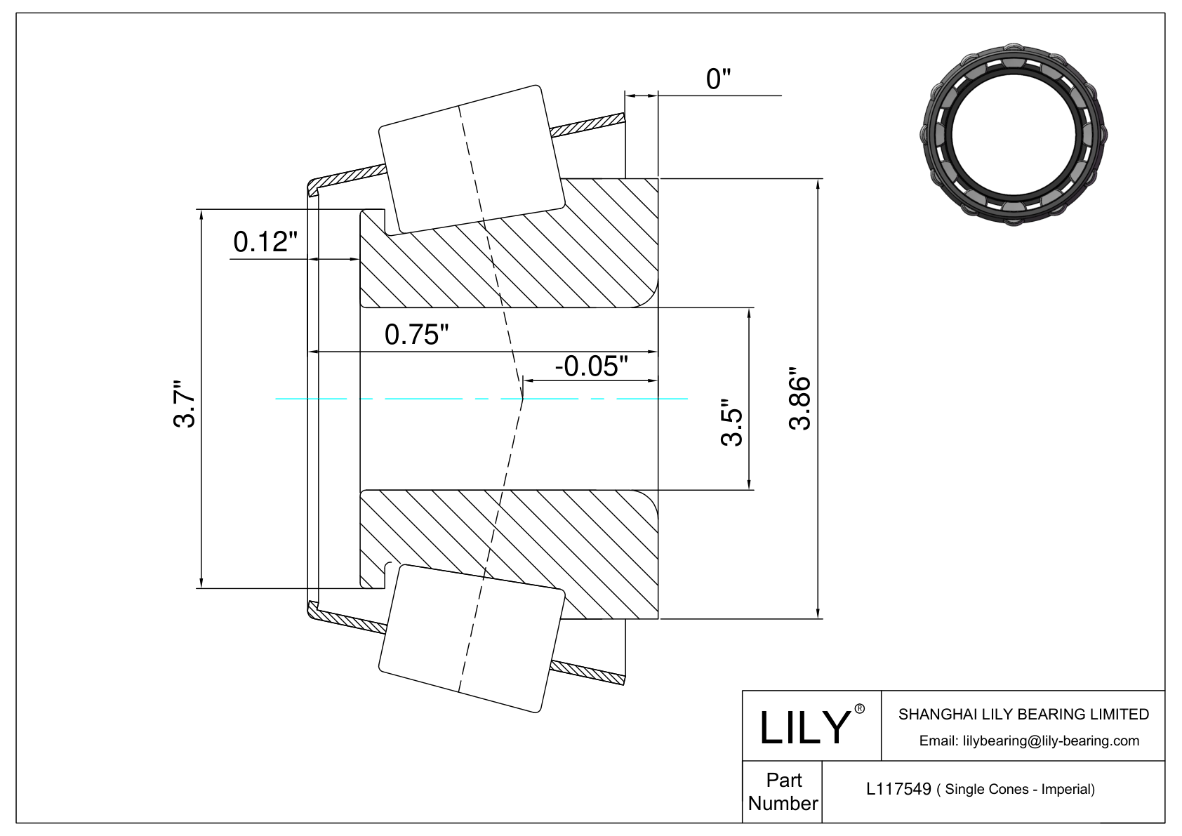 L117549 Conos simples (Imperial) cad drawing