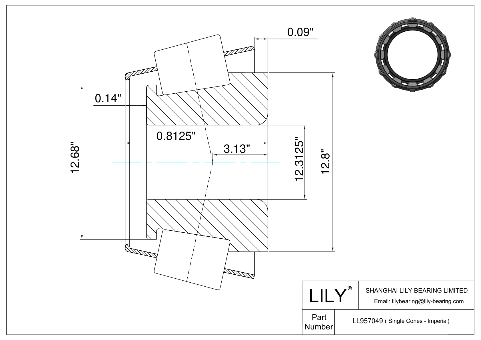 LL957049 Conos simples (Imperial) cad drawing