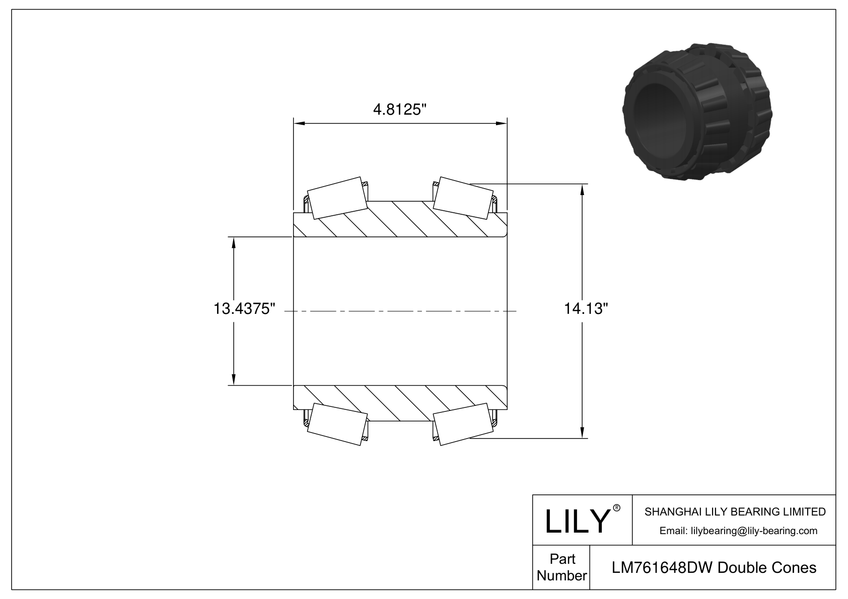 LM761648DW Double Cones (Imperial) cad drawing