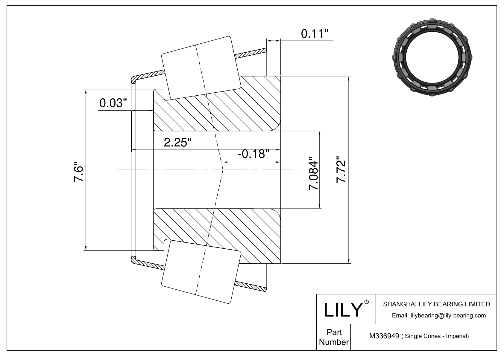 M336949 Conos simples (Imperial) cad drawing