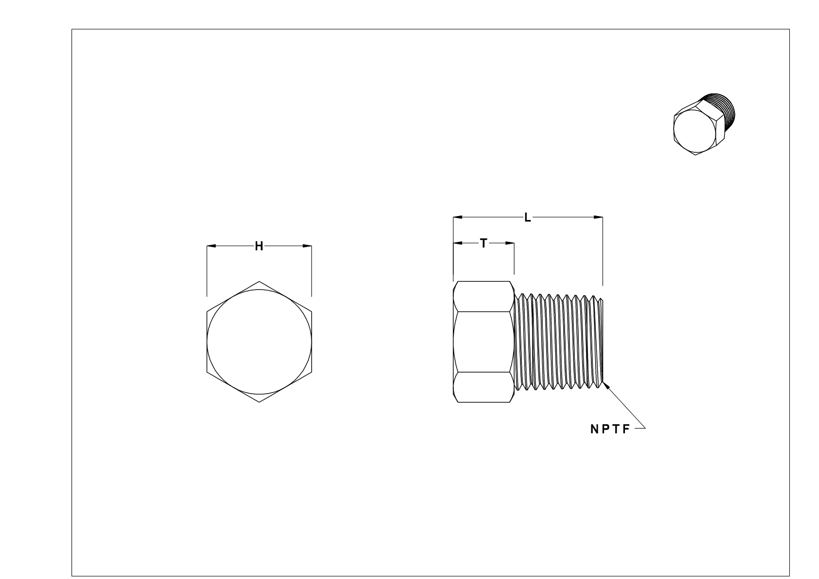 BBGCTGD Low-Pressure Galvanized Iron and Steel Threaded Pipe Fittings with Sealant cad drawing