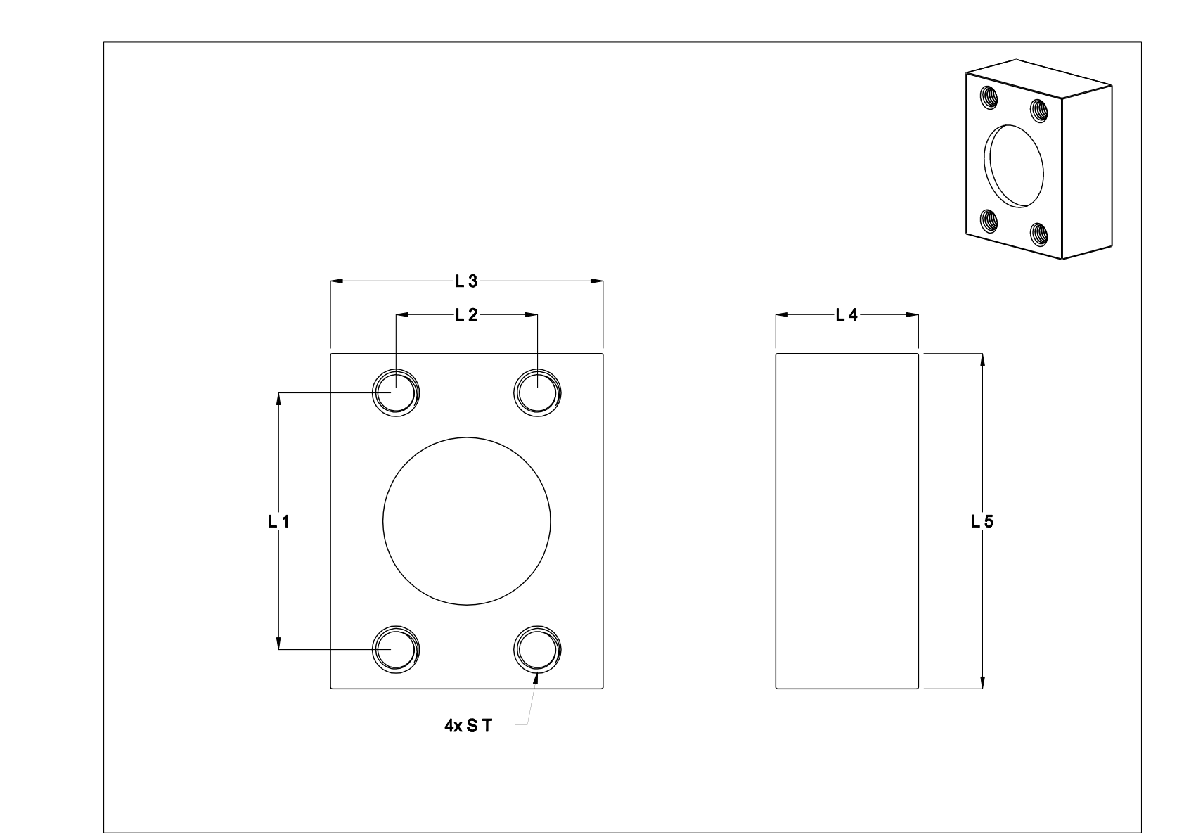 BEDBNACH Bridas de tubo SAE sin roscar de acero inoxidable de alta presión cad drawing