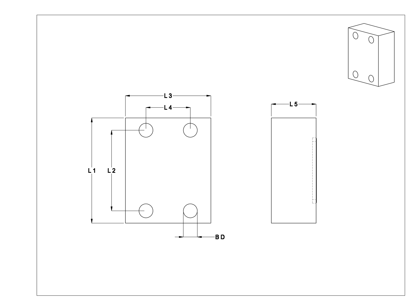 BEDBNADC High-Pressure Stainless Steel Unthreaded SAE Pipe Flanges cad drawing