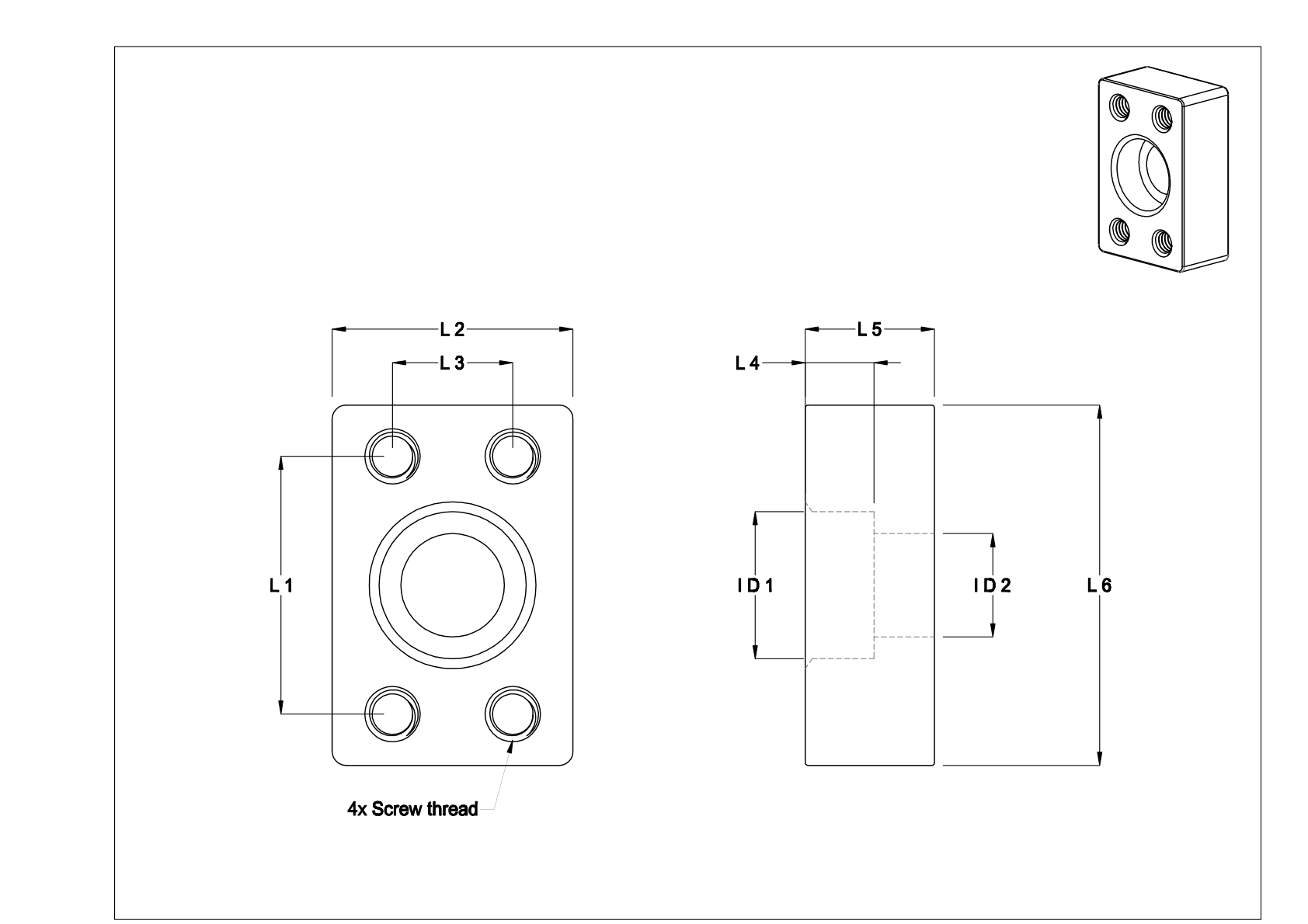 BEDBNABE 高压不锈钢无螺纹 SAE 管法兰 cad drawing