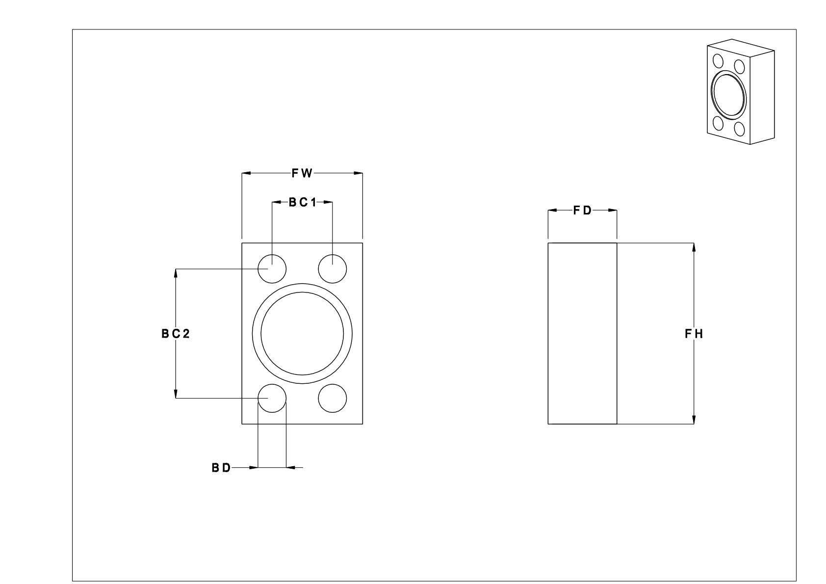 CBCFNFB 高压无螺纹钢 SAE 管法兰 cad drawing