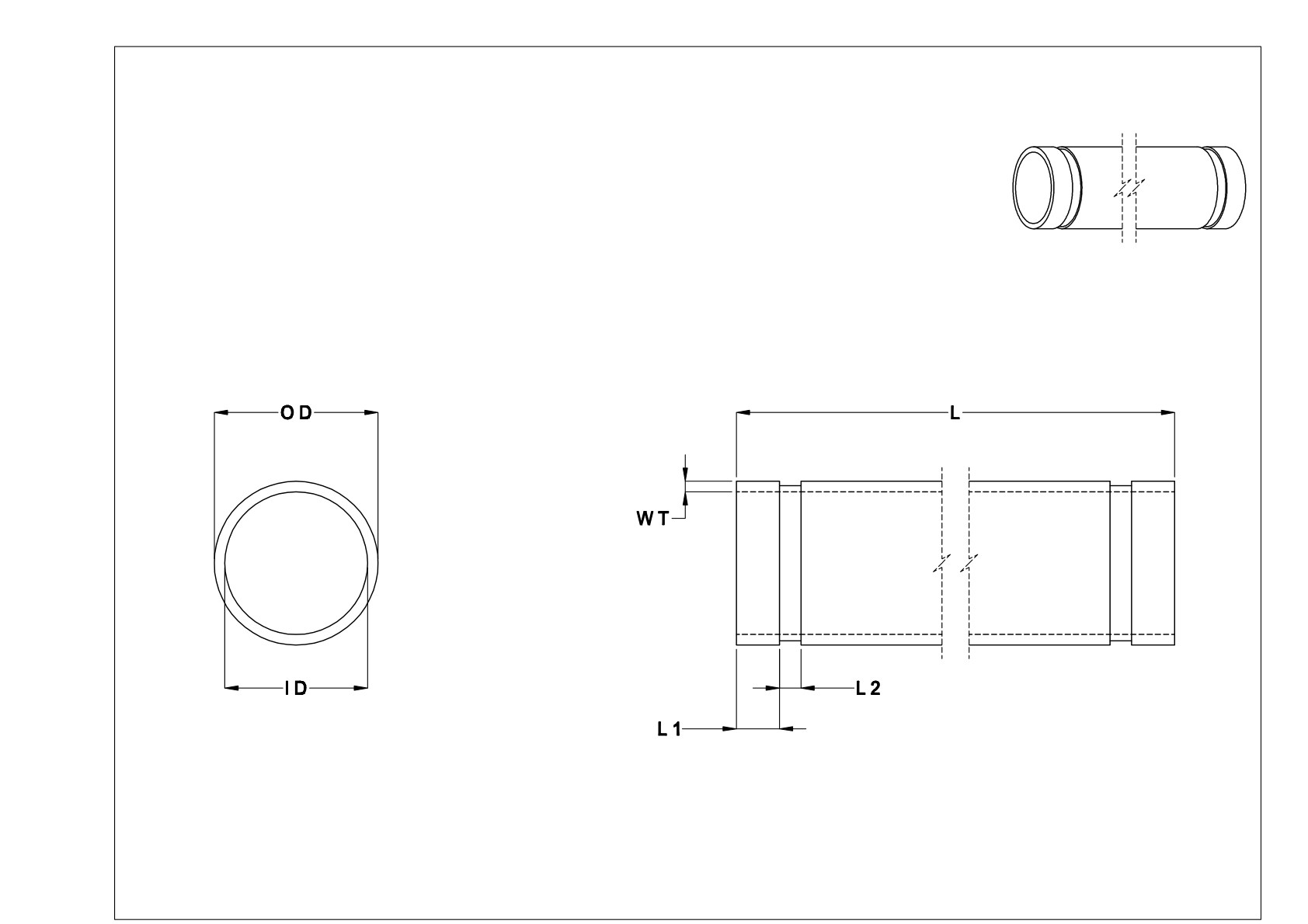 EBDJKBEC Standard-Wall Grooved-End Steel Pipe Nipples and Pipe cad drawing