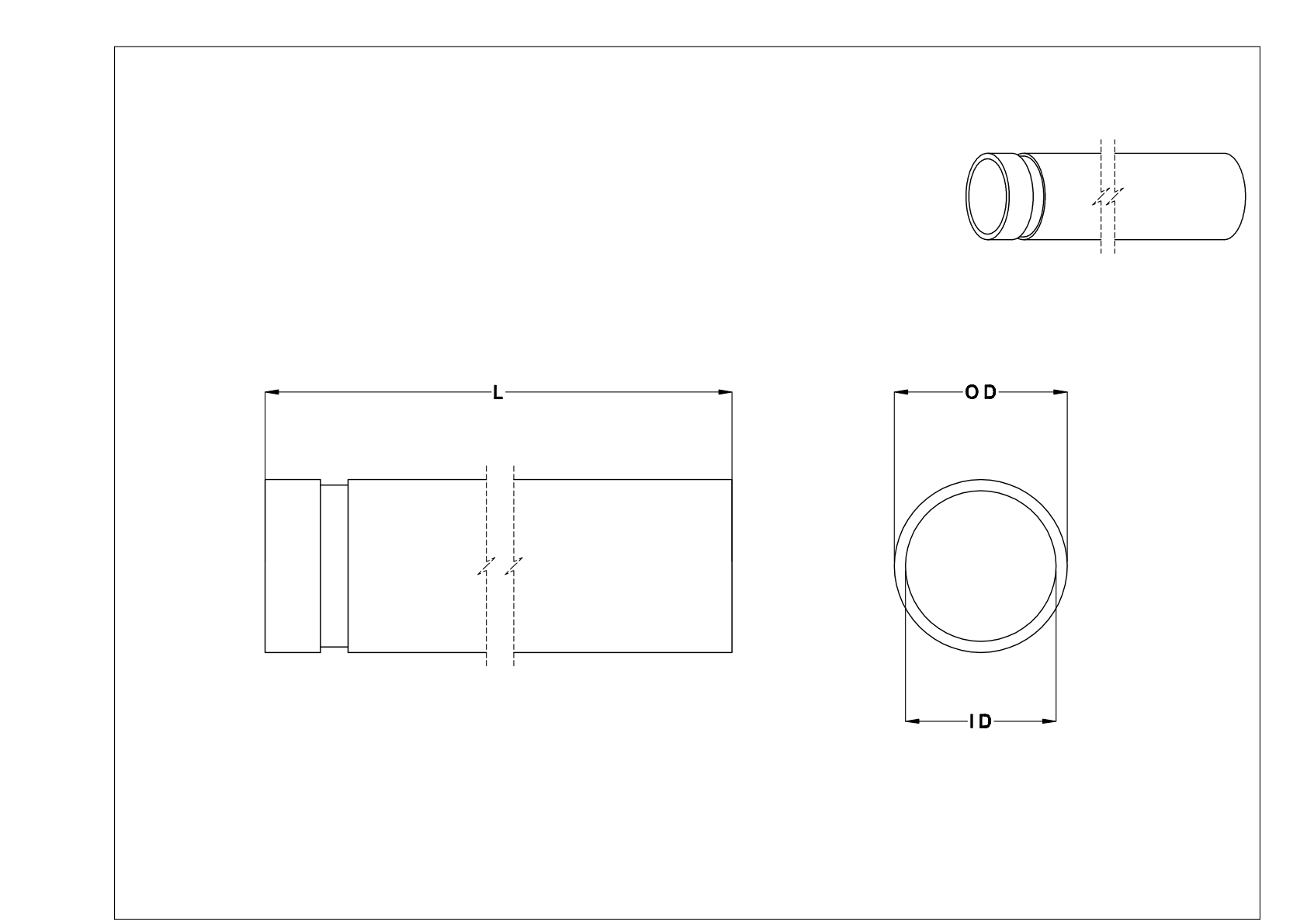 EBDJKEAB 标准壁槽端钢管接头和钢管 cad drawing