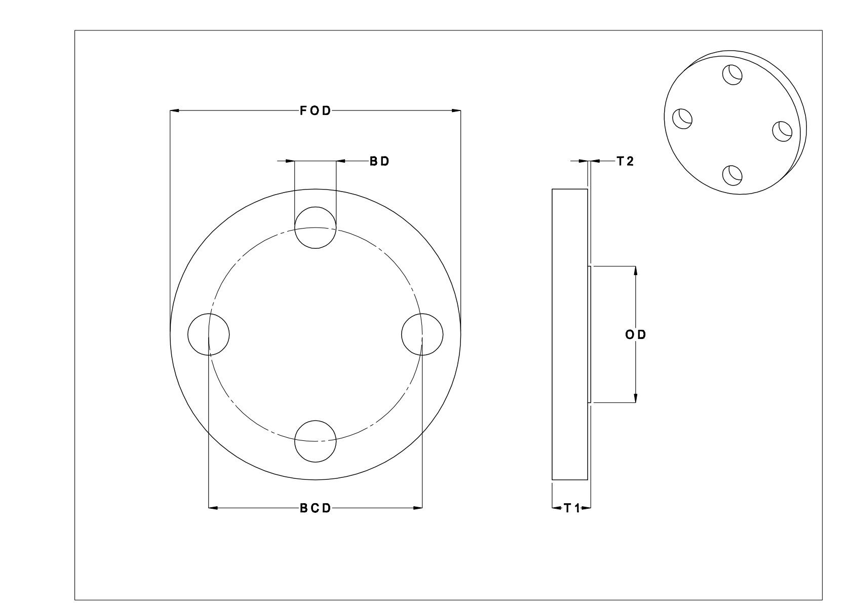 EEEITCIB Bridas de tubo sin rosca de acero inoxidable para alta presión cad drawing