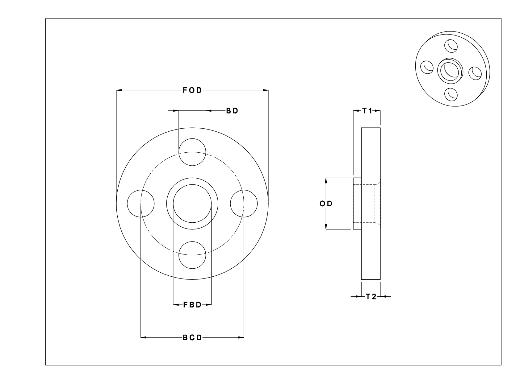 EEGJFKCCB 低压不锈钢无螺纹管法兰 cad drawing