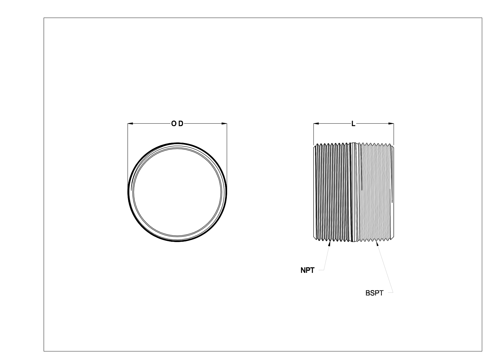 EHHIKBJI 标准壁钢制螺纹管接头和管道 cad drawing