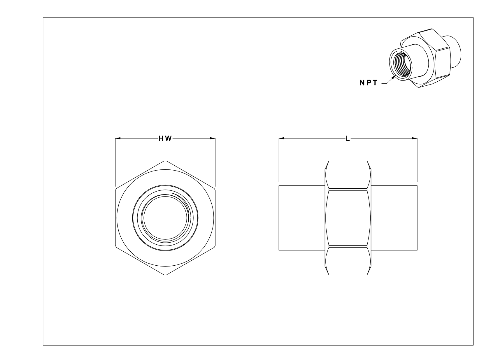 EIDIKIC 用于连接异种金属的中压管接头 cad drawing