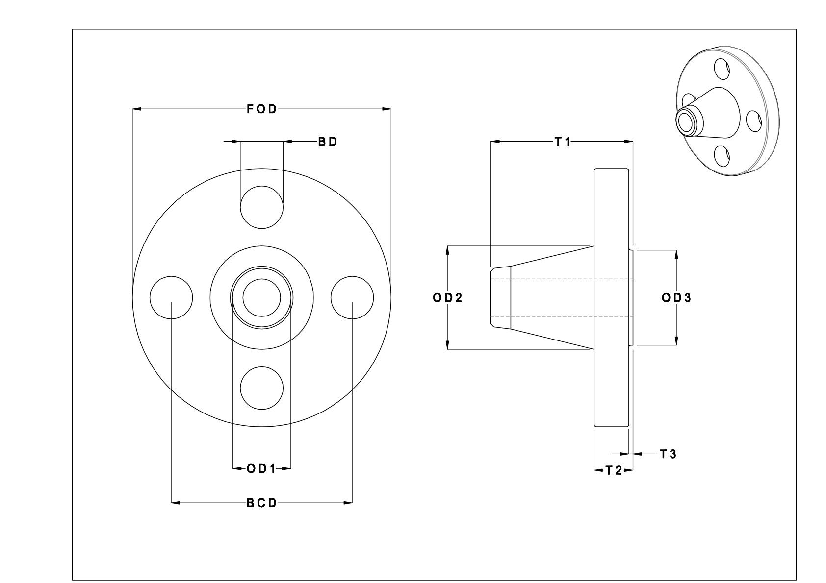 GIAGKDEG 高压钢制无螺纹钢管法兰 cad drawing