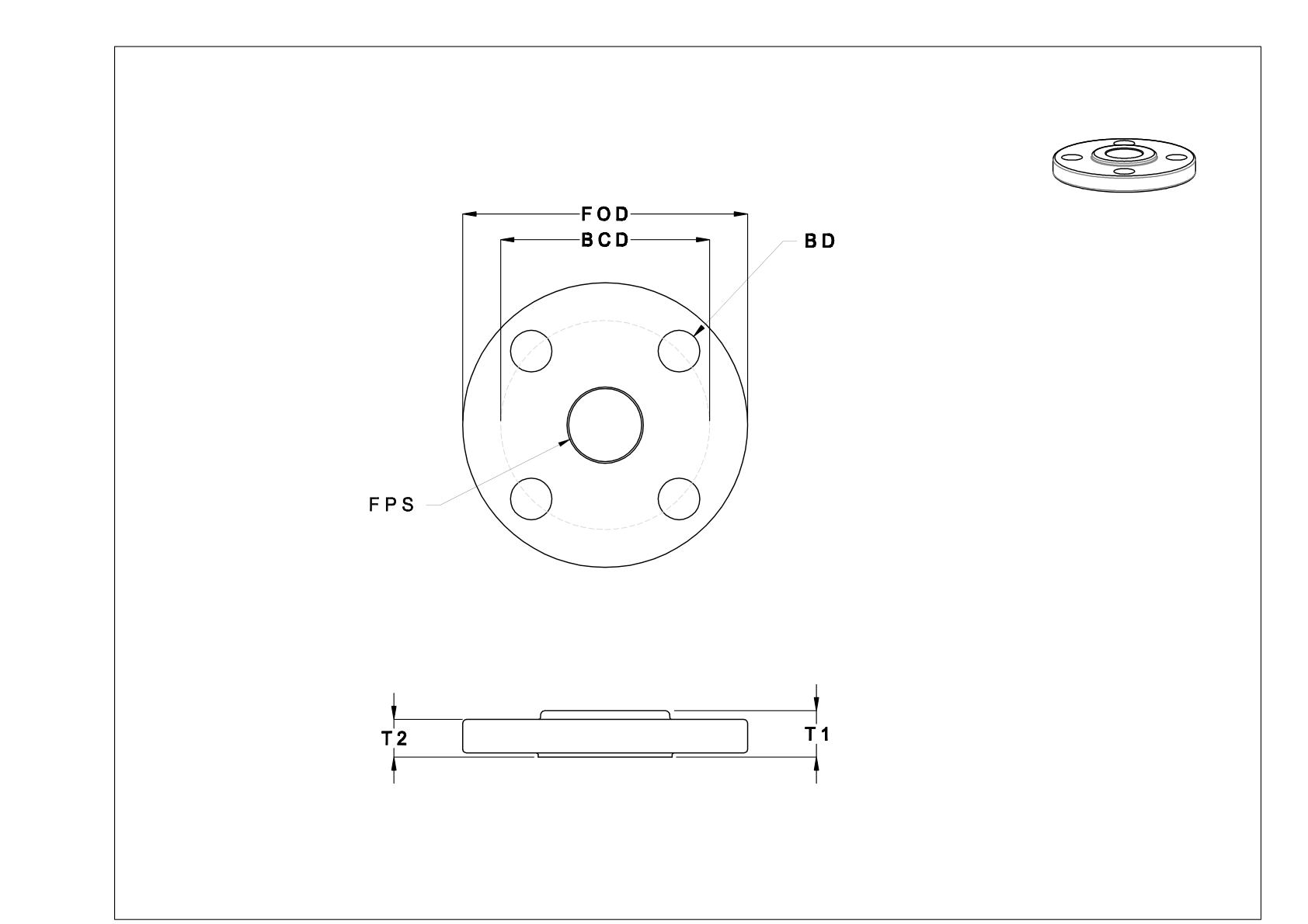 GIAJFKBII Bridas de acero para tubos sin roscar de baja presión cad drawing