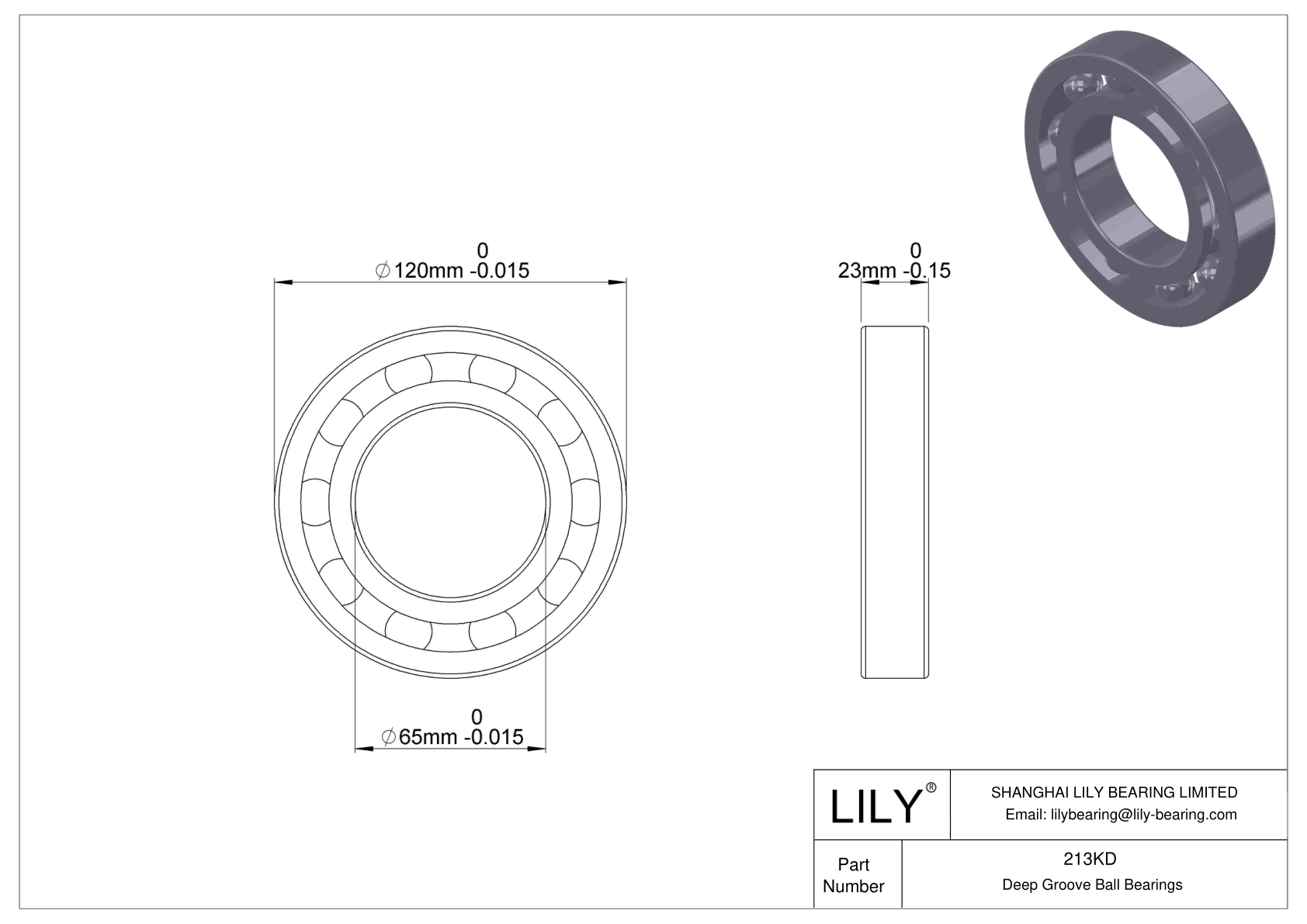 213KD Fafnir Deep Groove Ball Bearings (9100K, 200K, 300K) cad drawing