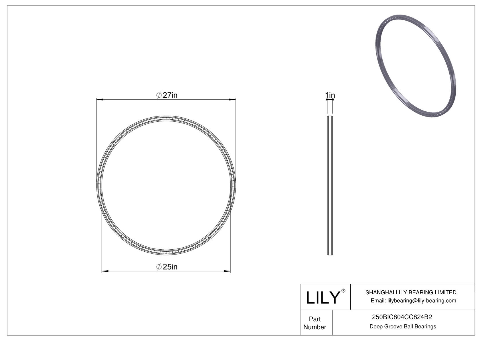 250BIC804CC824B2 法弗尼尔大型英制球轴承（XLS，BIC） cad drawing