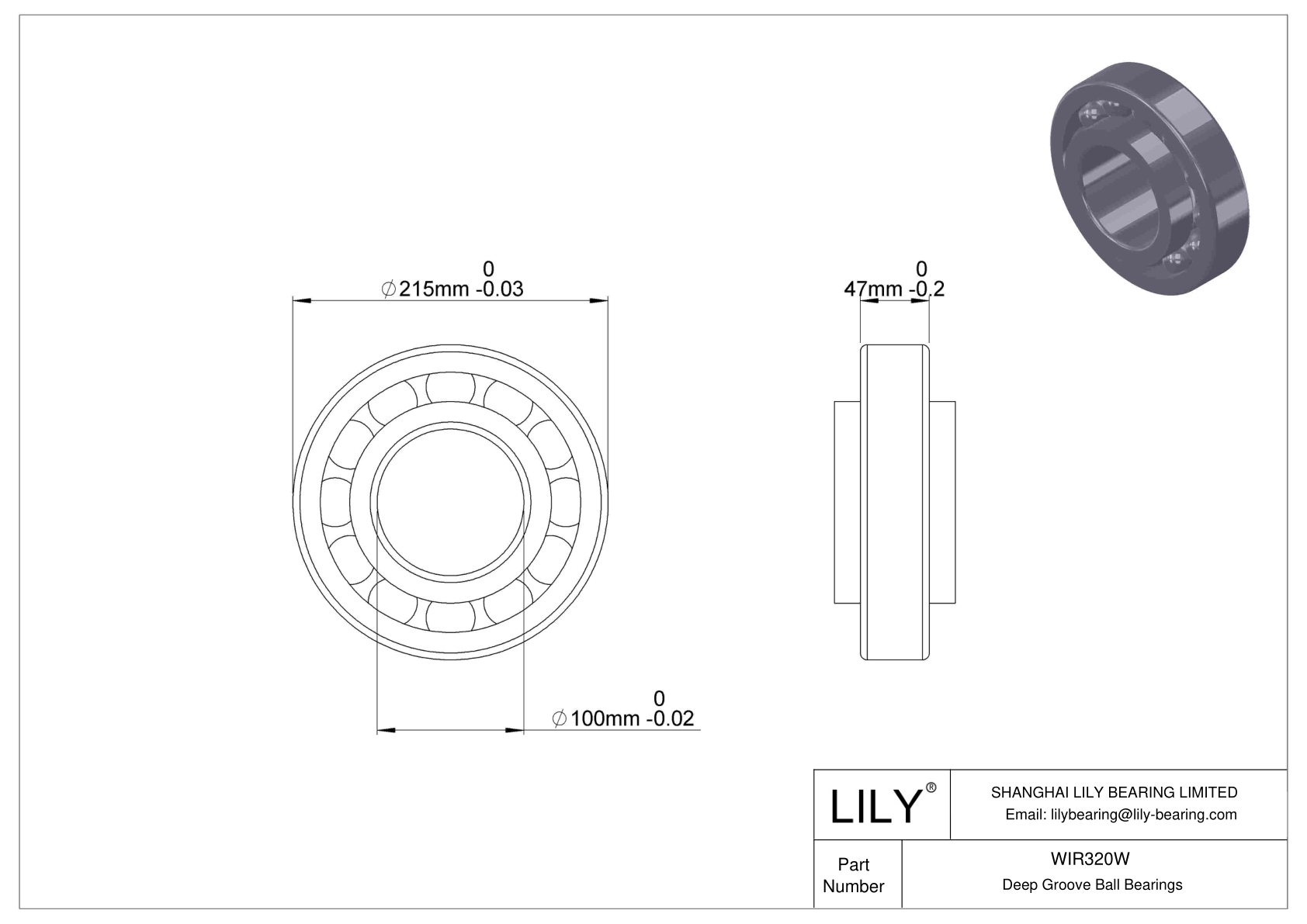 WIR320W Rodamientos de bolas Fafnir de máxima capacidad (200W, 300W) cad drawing