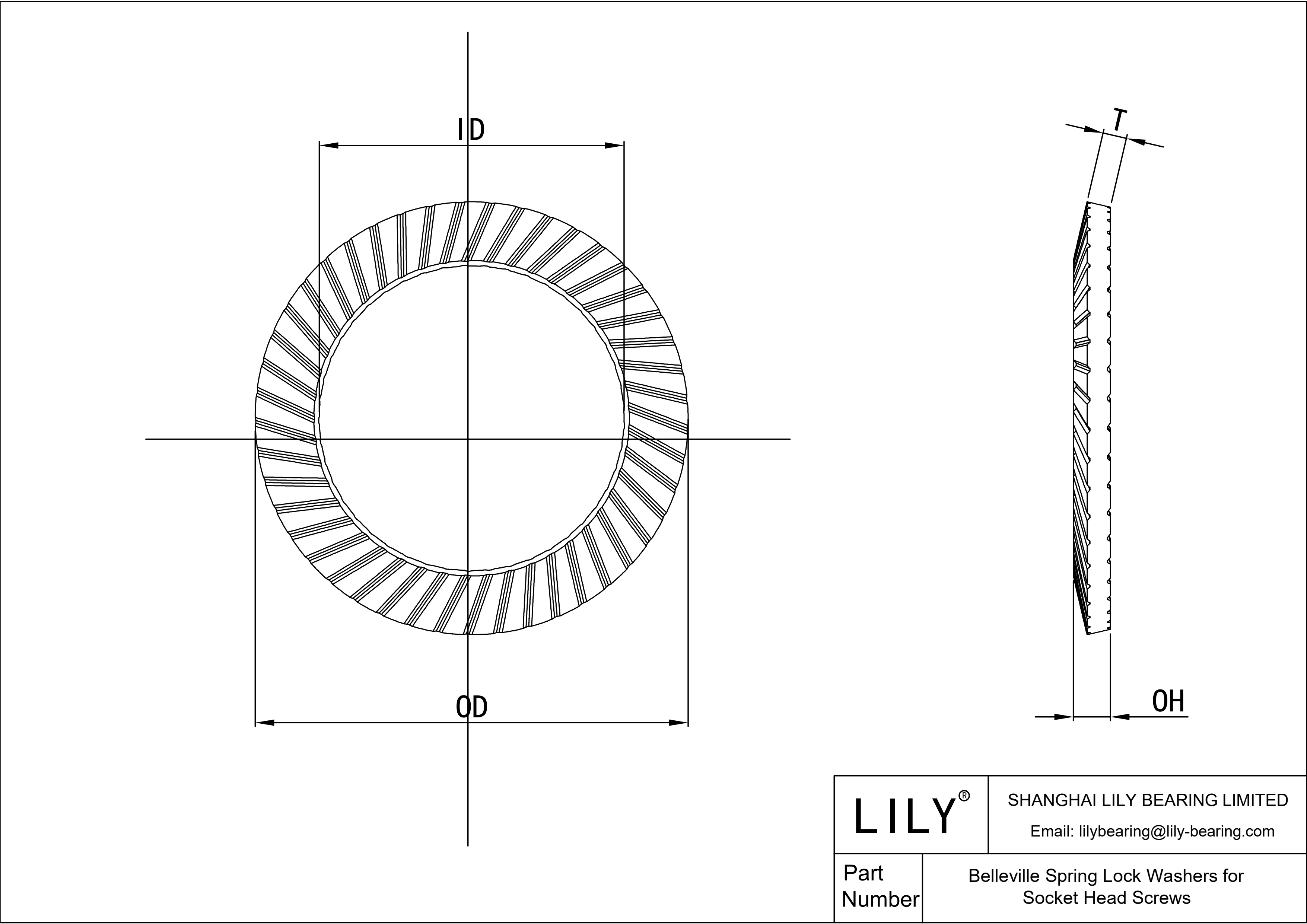 JDFABABBE Belleville Spring Lock Washers for Socket Head Screws cad drawing