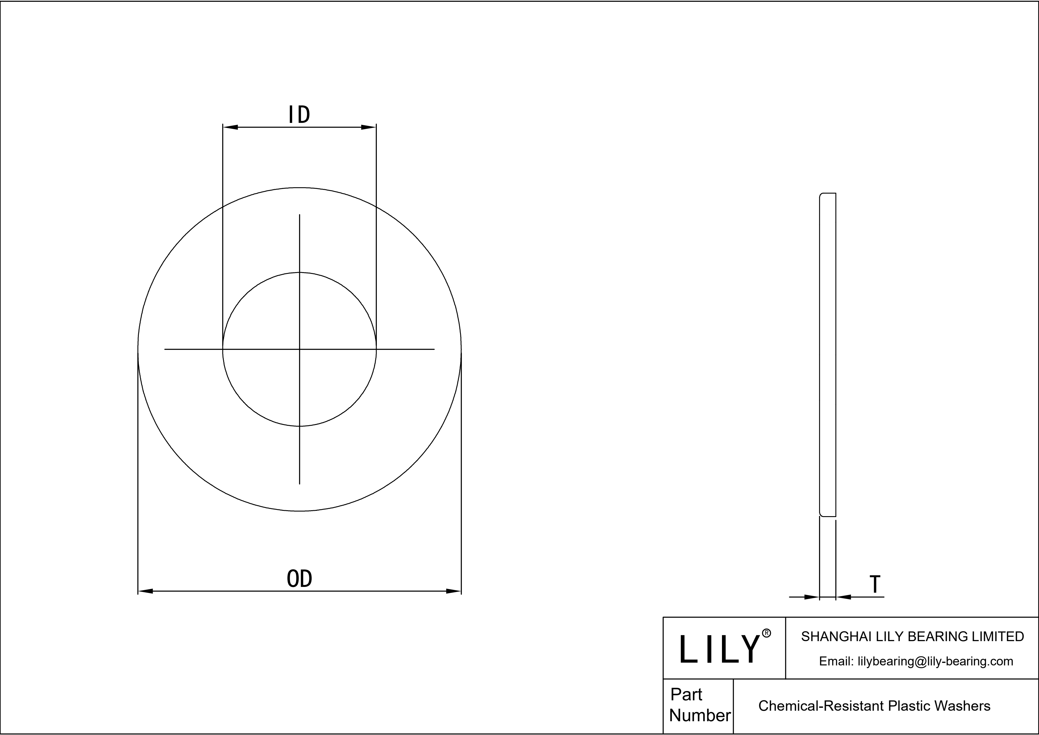 JFGDAAEHF Chemical-Resistant Plastic Washers cad drawing