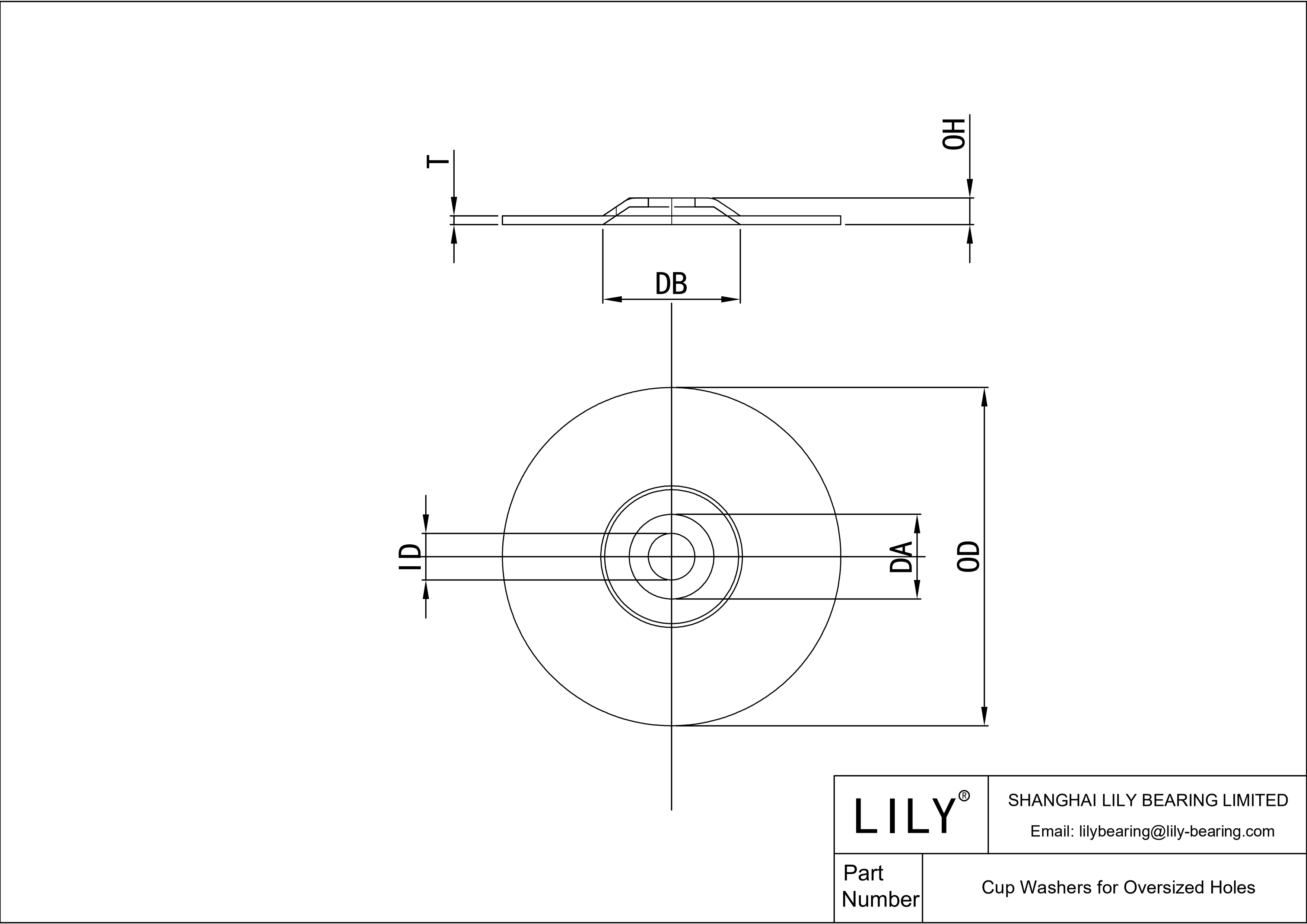 JCIFGABEA Arandelas de copa para agujeros sobredimensionados cad drawing