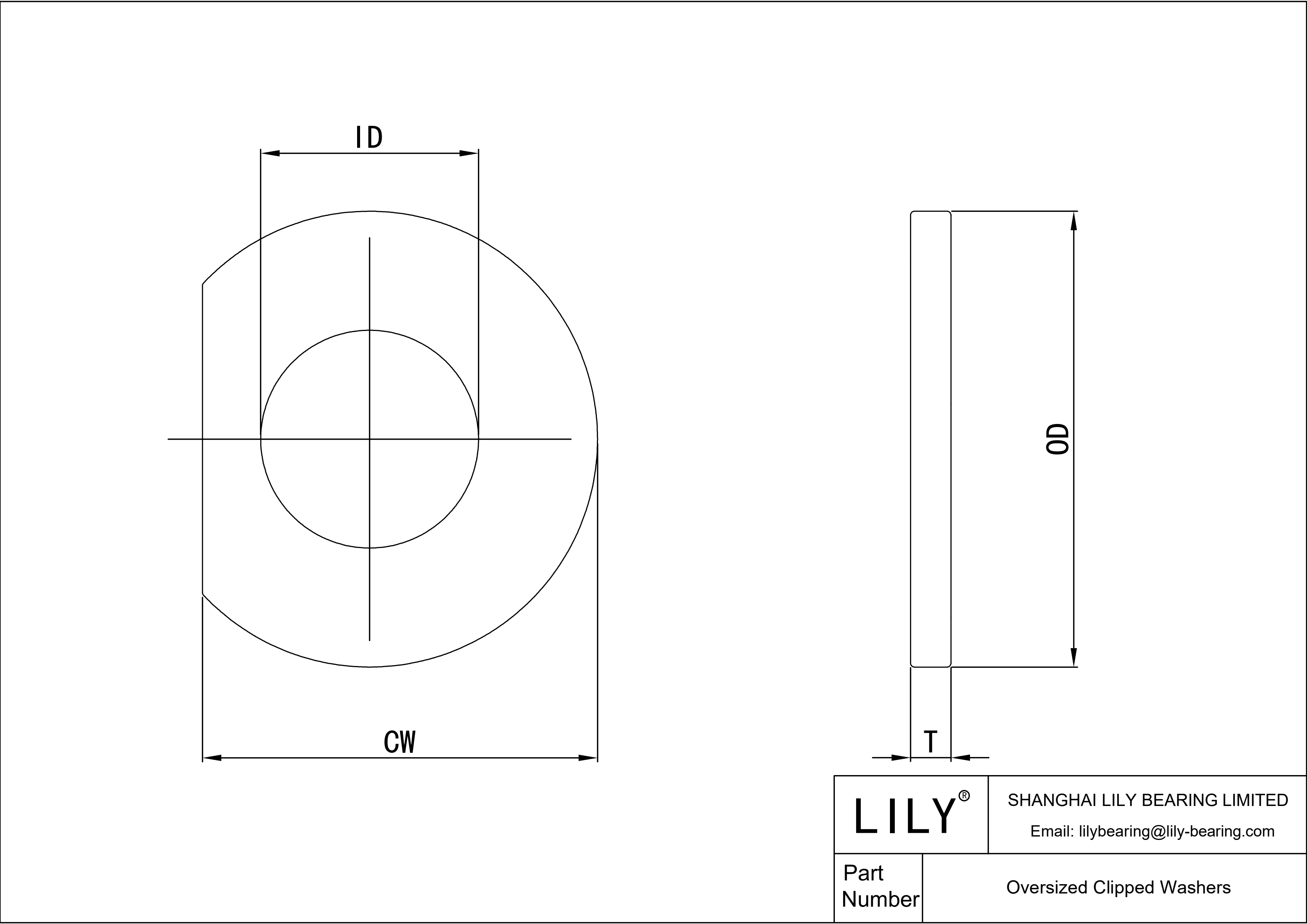 JBHBHABCG Arandelas de clip sobredimensionadas cad drawing