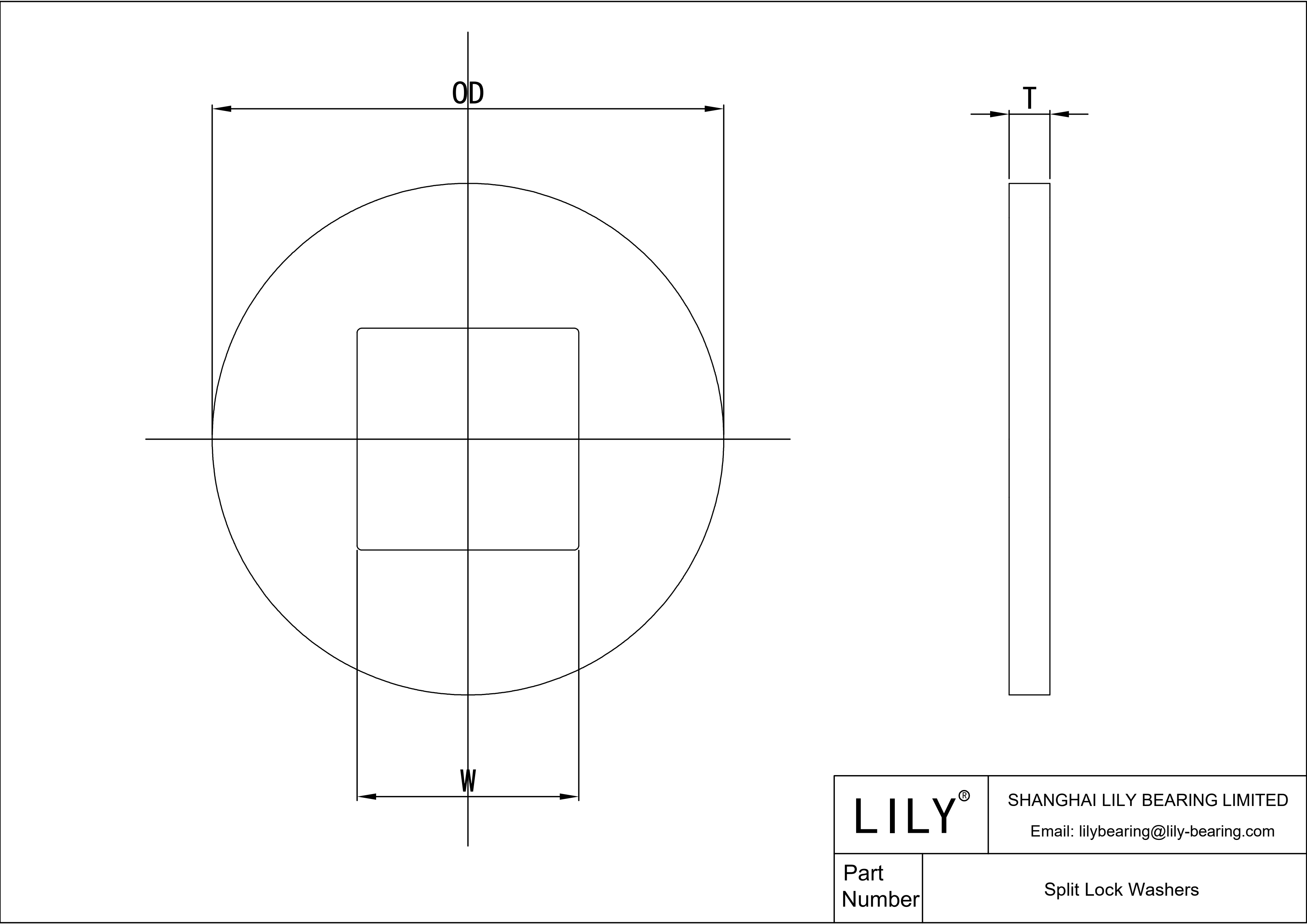 JBBABACDG Arandelas de seguridad partidas en pulgadas cad drawing