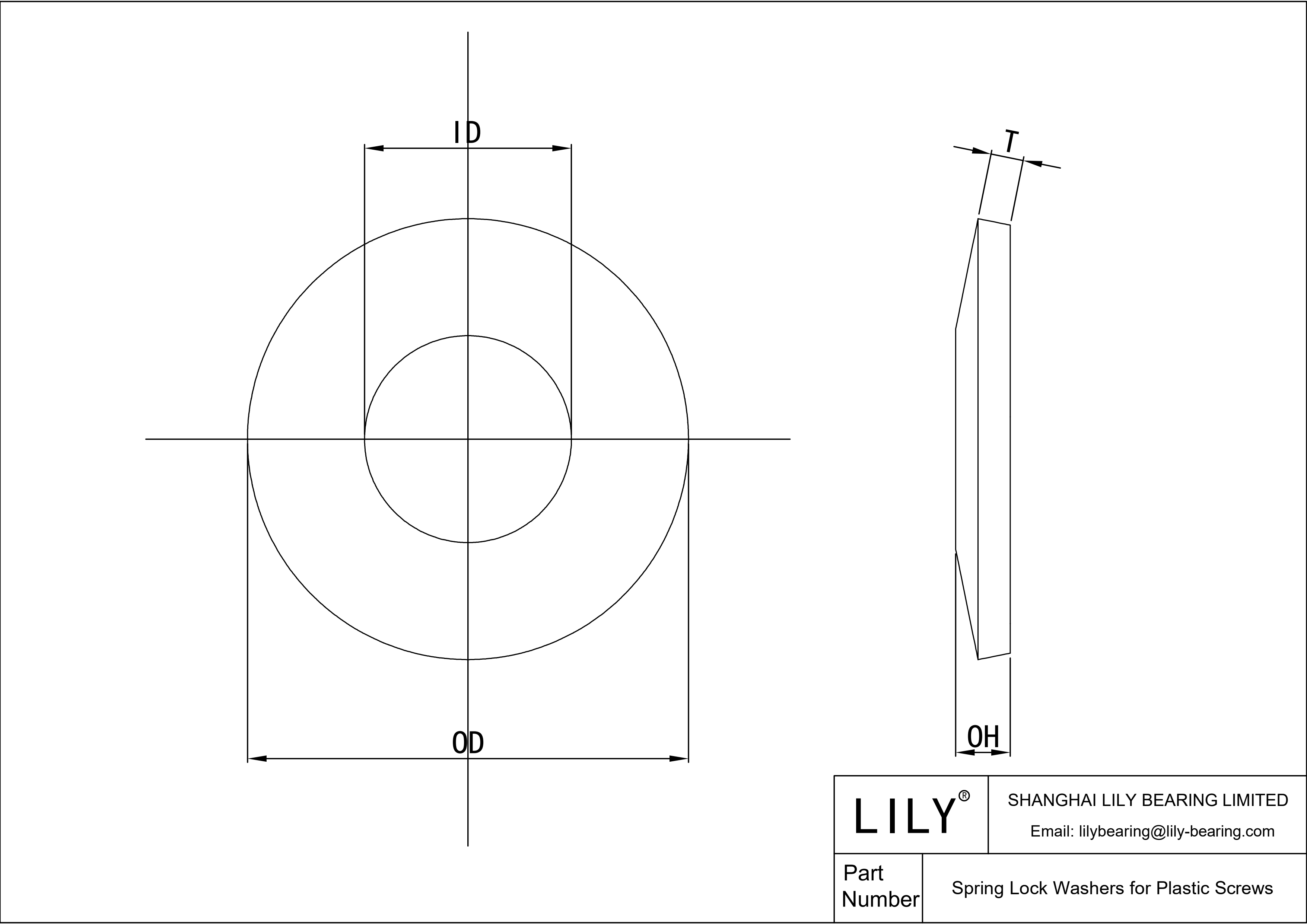 DFHDABE Arandelas elásticas para tornillos de plástico cad drawing