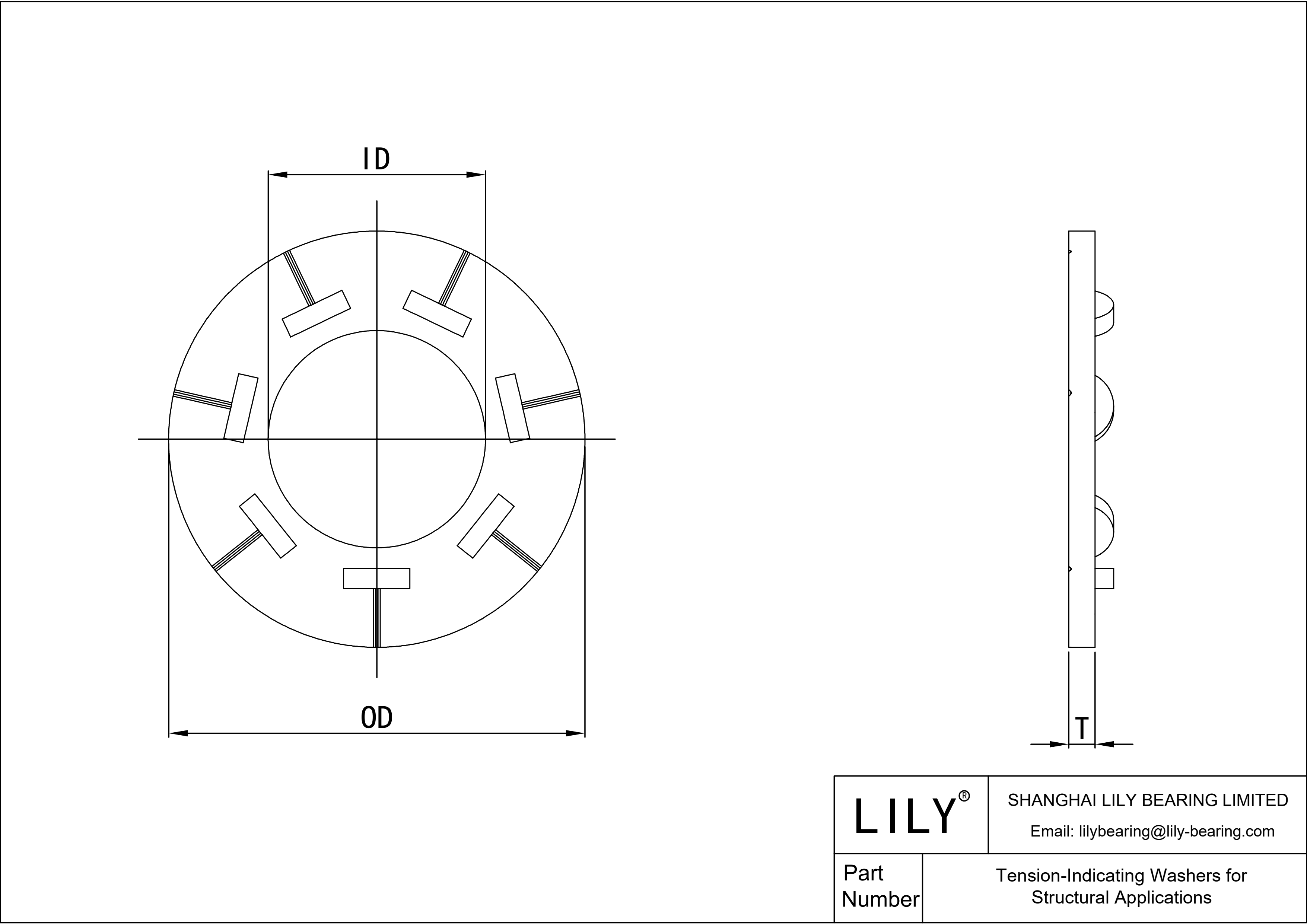 JFDBIABCA Tension-Indicating Washers for Structural Applications cad drawing